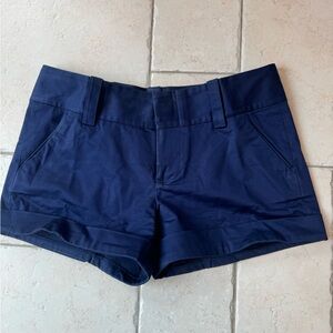 Alice + Olivia Blue High Waist Shorts